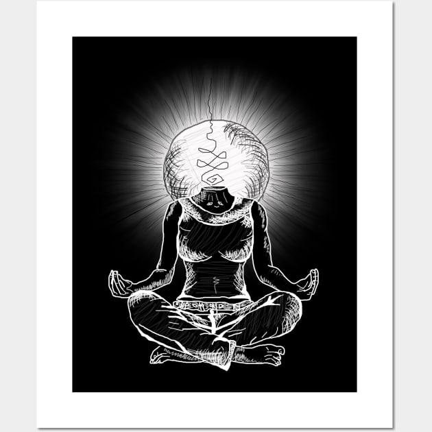 Enlightenment after yoga Wall Art by TOPKIEV